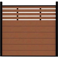 Panneaux décoratifs de jardin composites certifiés CE, prix usine, 6 pieds, gaufrés, pour petite terrasse de jardin, isolation d'intimité, sans creuser, mur extérieur en WPC