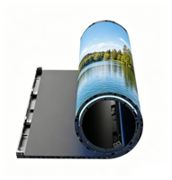 Écran LED flexible sans armoire P2.6 P3.9, module LED souple, mur vidéo enroulable pour événements de location