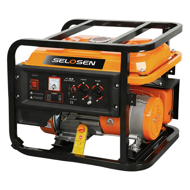 SELOSEN Gasoline Inverter Generator 3KW With Handle and Wheels Small Mini Portable Hand Crank 5kva 220 V Emergency for Home
