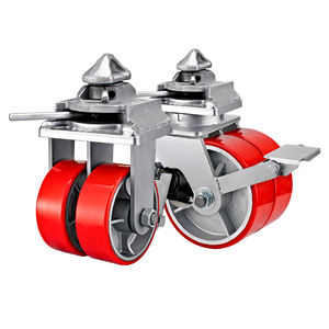 6''8''10''12 ''Hochleistungs-Versand behälter Gusseisen PU Doppel rad rollen Container räder für maximale Last und Haltbarkeit - Product Image 5