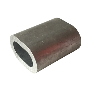 Hardware metálico-Virola de aluminio Forma C Manga de cuerda de alambre Cuerda de alambre de acero Virola de tubo de aluminio con cobre y nailon - Product Image 1