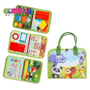 Enfant en bas âge apprentissage précoce bébé feutre livre activité enfants jouets occupé sensoriel conseil - Product Image 1