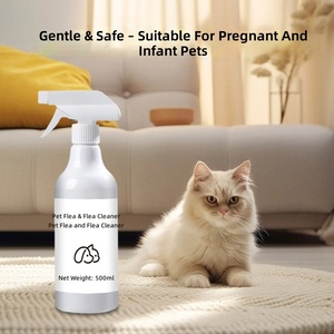 Traitement contre les puces et les tiques pour animaux de compagnie, <span class=keywords><strong>spray</strong></span> externe contre les puces pour chiens et chats, repousse les parasites, élimine les tiques, 500 ml, flacon de type baseball - Product Image 4