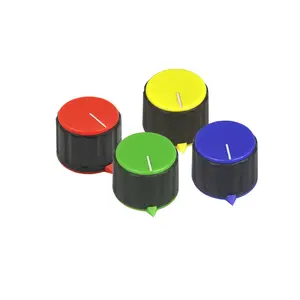 Perilla de potenciómetro de doble color, perilla de interruptor de color rojo - Product Image 1