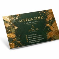 Cartes de visite personnalisées en carton mat de luxe imprimées en couleur, estampage à chaud, noms personnalisés pour la promotion de l'entreprise