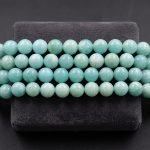 ลูกปัดอเมซอนไนต์ทรงกลม ยี่ห้อเซจาล ครีเอชั่น ผลิตในอินเดีย - Product Image 3