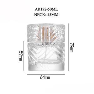 Chenlan sang trọng Nước hoa chai thủy tinh 50ml <span class=keywords><strong>100ml</strong></span> vuông thiết kế lớn lên nắp thủy tinh bơm phun số lượng lớn bán buôn rỗng phun bao bì - Product Image 5