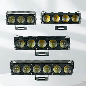 Feux de brouillard à <span class=keywords><strong>LED</strong></span> pour moto, double couleur, pour voitures, camions, SUV, mini phare, phare de conduite, accessoires de moto, 12-80V - Product Image 1