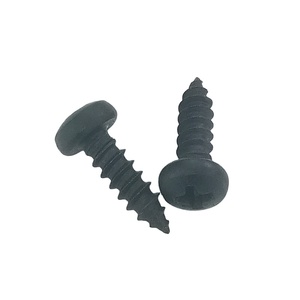 DIN7981 Pan kafa çapraz yuvası siyah Dacromet kendinden dokunarak alçıpan vidalar Oval tarzı metrik inç ölçüm sistemi paslanmaz çelik - Product Image 1