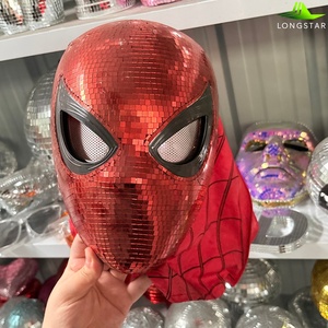 Masque de boule disco floqué fait main de haute qualité, personnalisé, en forme d'ours, pour la décoration de soirées KTV et DJ, directement de l'usine - Product Image 1