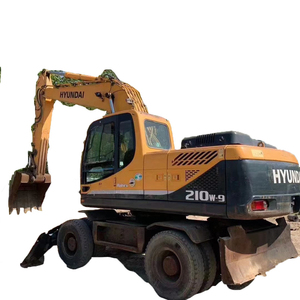 Excavatrice hydraulique sur chenilles Hyundai R210W-9 d'occasion, d'origine japonaise, 21 tonnes à vendre, mini pelle sur roues 210w-9 R225 R305 R220-9 - Product Image 1