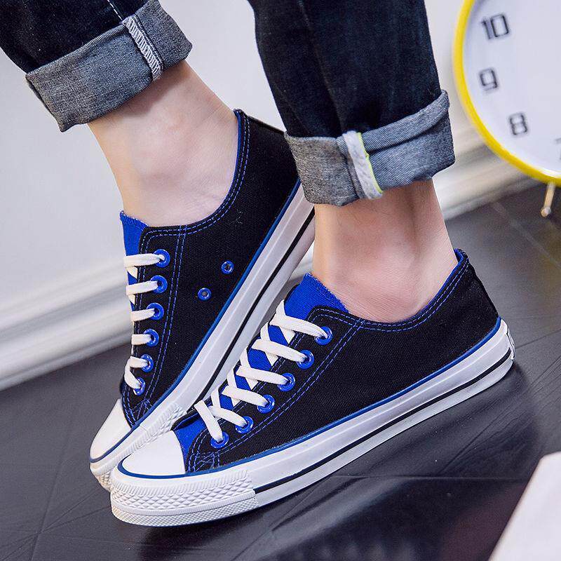 Low-top-black and blue