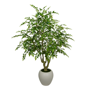 OH ARTS - Árbol de Ficus <span class=keywords><strong>Artificial</strong></span> Grande, Plantas Decorativas de Plástico en Maceta para Interiores, Tacto Real, Tamaño Personalizado, Estilo Europeo - Product Image 1