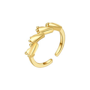 Anillo de pie y anillo para el dedo del pie para mujer, chapado en oro, tamaño pequeño, ajustable, abierto, apilable, joyería de pie para verano y playa - Product Image 3