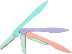 Cuchillas <span class=keywords><strong>de</strong></span> un solo filo <span class=keywords><strong>de</strong></span> acero inoxidable para mujer, removedor <span class=keywords><strong>de</strong></span> vello Facial, maquinilla <span class=keywords><strong>de</strong></span> afeitar coreana para <span class=keywords><strong>cejas</strong></span> - Product Image 5