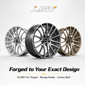 ล้อฟอร์จ LS8177 จากโรงงานโดยตรง ขนาด 18 19 20 นิ้ว 5x120 สีดำเงา ขอบขัดเงา หลายก้าน สำหรับ BMW Mercedes - Product Image 5