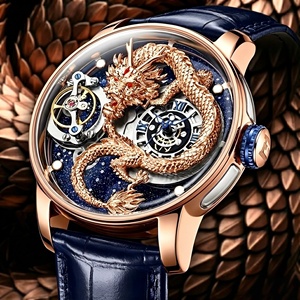 Set Orologio Meccanico <span class=keywords><strong>da</strong></span> Uomo di Alta Qualità con Logo Personalizzato, Automatico, Impermeabile, Superficie Curva 3D in Acciaio Inossidabile - Product Image 1