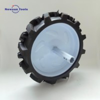 Haute qualité 15x4.00-11 pneu en caoutchouc solide agricole Mini roue de tracteur à main pour Micro labour Machine neige balayeuse tondeuse à gazon