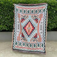 Karpet Bohemian Gaya Amerika Bahan Poly-cotton Buatan Khusus untuk Piknik, Alas Meja, Selimut Sofa, dan Hiasan Dinding