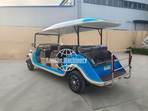 Vehículo Eléctrico de Lujo para Turismo, 5-14 Asientos, Estilo Retro Clásico Vintage, de Alta Gama, para Recepción VIP en Clubes, con Batería de Plomo-Ácido - Product Image 2