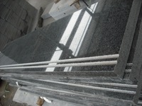 Dalles/Carreaux/Marches/Contremarches en granit gris foncé naturel - Pavés modernes et durables pour intérieur et extérieur