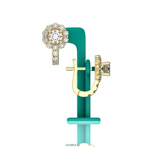 Pendientes de Diamantes OEM/ODM, Joyería Fina, Pendientes de Diamantes Naturales, Aro de 45 mm, Lujosos y Elegantes, de Vietnam - Product Image 4