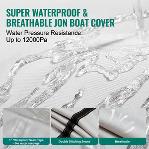 Bâche de <span class=keywords><strong>bateau</strong></span> en <span class=keywords><strong>toile</strong></span> de polyester de qualité marine, imperméable, ajustement universel pour <span class=keywords><strong>bateau</strong></span> de pêche - Product Image 4