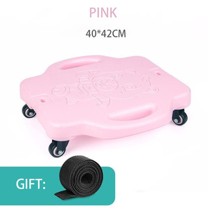 Montessori skuter roda empat anak-anak, set mainan sensor olahraga luar ruangan mobil papan seluncur keseimbangan skuter tanpa suara untuk anak-anak - Product Image 3