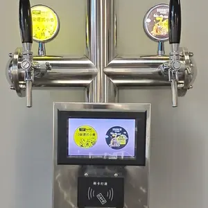 Indução de recarga do cartão de sócio selfpay self-service sistema dispensador de mesa torneiras de cerveja