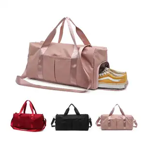 V-019 Hot koop fashion training bag gym reizen plunjezakken met schoenenvak