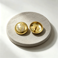 Boutons en laiton personnalisés CF, alternative aux boutons en alliage de zinc, vente en gros d'accessoires vestimentaires, fabricant direct d'usine