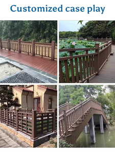 Hiện đại ngoài trời không thấm nước <span class=keywords><strong>WPC</strong></span> tay vịn và lan can hiên cầu thang lan can và sàn lan can cho vườn và ban công - Product Image 5