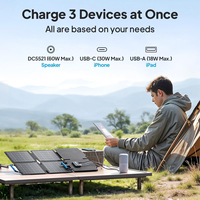 BLUETTI nouvelle batterie de Charge de panneau solaire monocristallin pliable 23V 60W pour voiture/bateau/maison étanche avec sortie USB DC