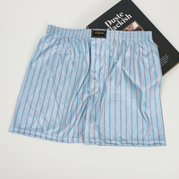 UOKIN Factory Boxers 100% Polyester, entrejambe 4 pouces, nouveau motif rayé, respirants, coupe ample et large, pour l'été, vente en gros