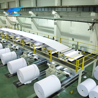 Rollo de Papel para Plotter de Inyección de Tinta Azul y Blanco de 80g, 24 y 36 Pulgadas, Papel Bond para Impresión de Materiales de Ingeniería
