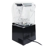 Blender commercial silencieux de 1,5 L, mixeur à smoothies, mixeur à fruits avec couvercle insonorisé, mixeur à jus de fruits, haute vitesse, robuste