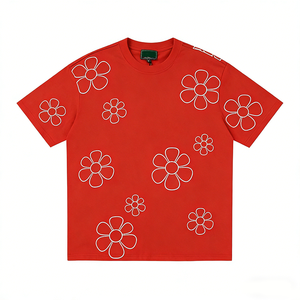 <span class=keywords><strong>T</strong></span>-<span class=keywords><strong>shirt</strong></span> ample à manches courtes imprimé en mousse 3D, tendance mode, streetwear hip-hop, pull unisexe, haut décontracté - Product Image 5