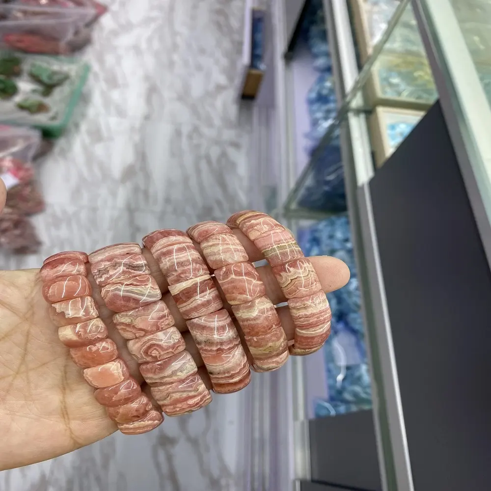 Rhodochrosite Cylinder Wholesale Natural Loose Beads For Gift DIY Bracelet Jewelry Making