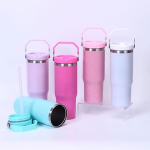 Mug de voiture isotherme double paroi 30 oz en acier inoxydable 304, portable, écologique, avec poignée, pour cadeaux d'affaires, maintien au chaud 6-12 heures - Product Image 2