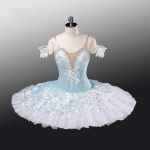 Miễn phí vận chuyển dành cho người lớn màu xanh trắng harlequinade chuyên nghiệp Ballet tutu trang phục Cô Gái cổ điển Pancake TUTU DRESS - Product Image 1