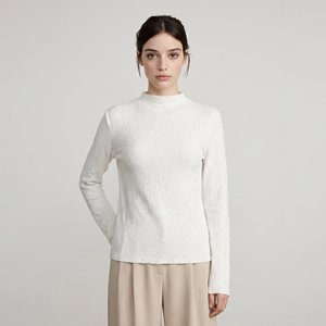 Maglioni Pullover da <span class=keywords><strong>Donna</strong></span> Personalizzabili OEM ODM con Collo Alto in Misto Seta e Cashmere, Morbidi e Testurizzati, Basso MOQ - Product Image 4