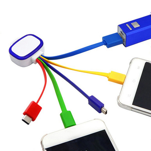 Phổ 4 trong 1 sạc cáp đa cổng phí cáp bền USB A để Type-C Micro 8p cổng USB cáp điện thoại thông minh phụ kiện - Product Image 5