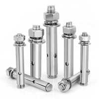 Usine En Gros Attaches M6 M8 M10 Zinc Placage Jaune En Acier Au Carbone 3pcs 4pcs Fix Boulon D'ancrage Rawl Boulon