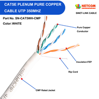Kabel Jaringan Kategori 5e 4 Pasang 24AWG Tembaga Murni Kabel UTP Buatan Cina Tanpa Konektor Harga Lebih Murah Kabel Komunikasi OEM/ODM