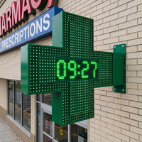 IP65 Doppelseitiges Hochleuchtendes Grünes DIP LED Apothekenkreuz-Schild Außenwerbung für Apotheken