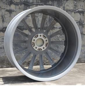 Rines <span class=keywords><strong>de</strong></span> Aleación <span class=keywords><strong>de</strong></span> Aluminio para Automóvil, Acabado Brillante Color Gris Metálico, Diseño Multirradio 5x112, Rines <span class=keywords><strong>de</strong></span> 22 Pulgadas, ET 32/45 mm, para <span class=keywords><strong>Porsche</strong></span> - Product Image 6