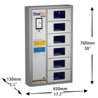 4 6 8 10 12 18 24 36 Portes Casier électronique intelligent de livraison de colis Système de casier de stockage de colis en acier Casier de téléphone à bagages