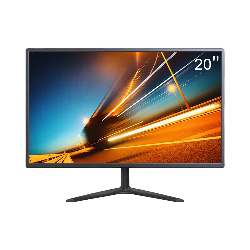 Fast Delivery 20 Inch 75HZ LCD 16:9 Black Widescreen Desktop Computer LED Display Screen for Business & Study & Office Monitor