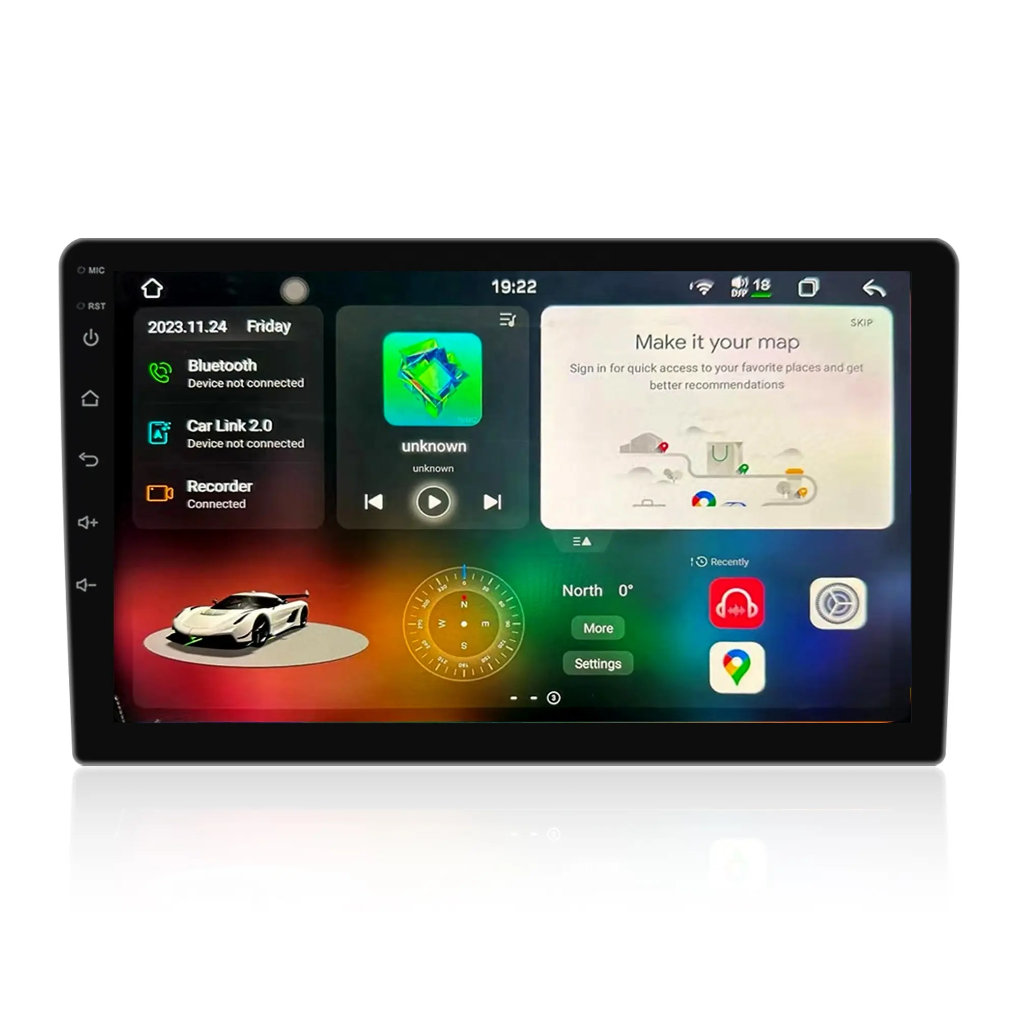 Lecteur DVD de voiture Meihua 7870 Wifi 3D UI Android13 2.7ghz Unité principale stéréo de voiture Navigation GPS Système Android 5G Support universel