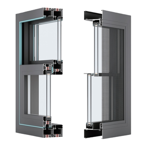 HUANYA Porta Finestra Moderna per Cucina Commerciale con Telaio in Lega di Alluminio, Apertura Verticale a Scomparsa (Bi-Fold) con <span class=keywords><strong>Design</strong></span> Grafico - Product Image 6